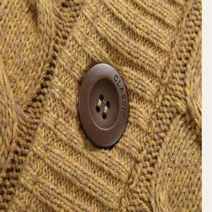 Thick Cozy Fleece Mens Winter Sweater Cardigan