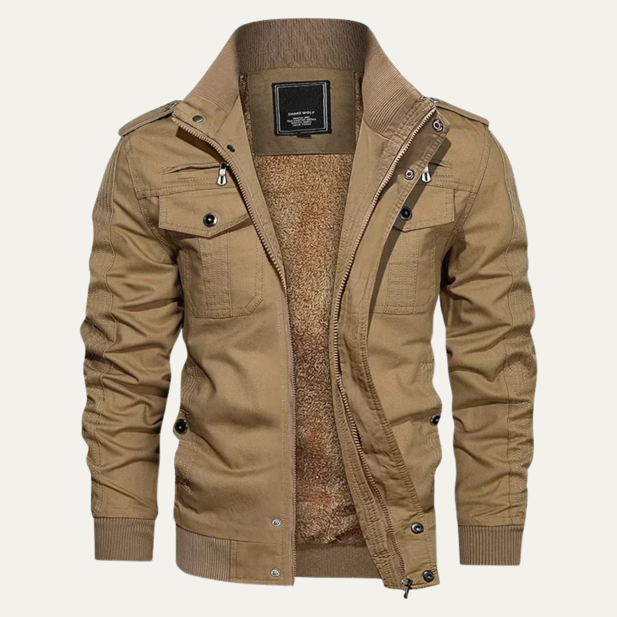 Thermal Men's Fleece Bomber Winter Jacket