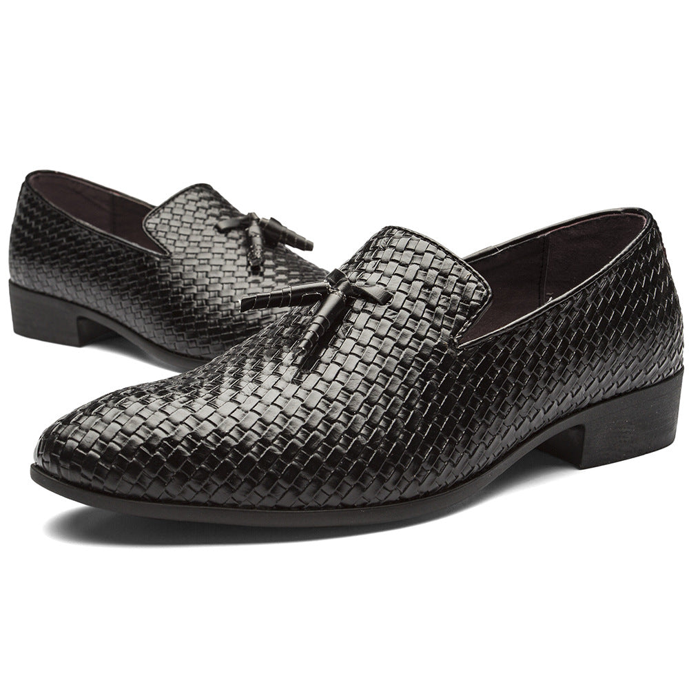Men's Stylish Woven Tassel Loafers
