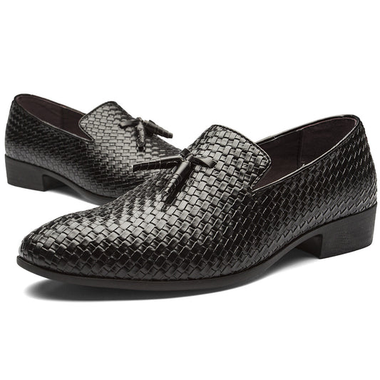 Men's Stylish Woven Tassel Loafers