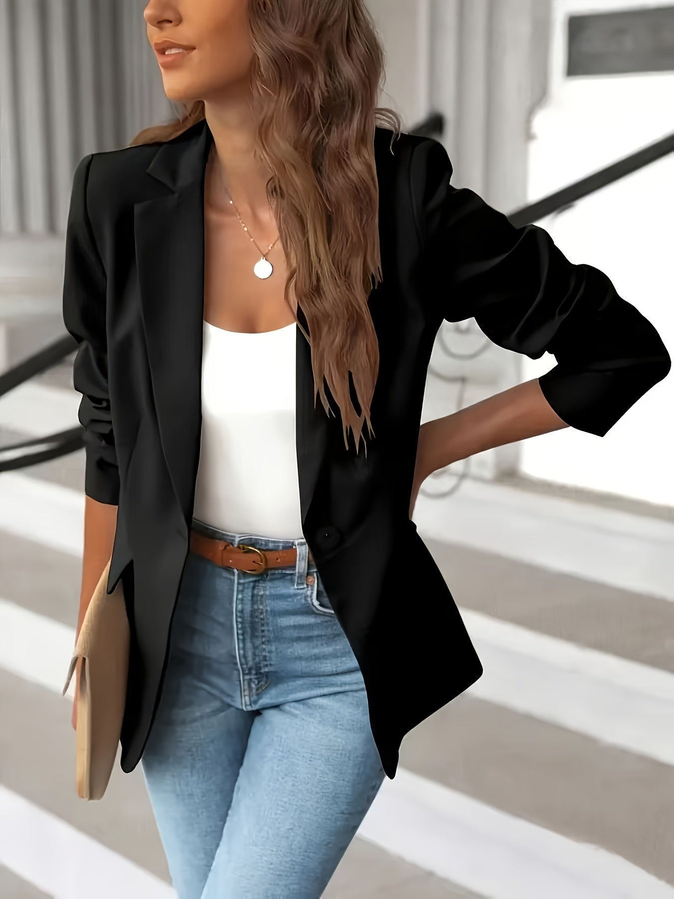 Comfortable Women's Jacket with Side Pockets