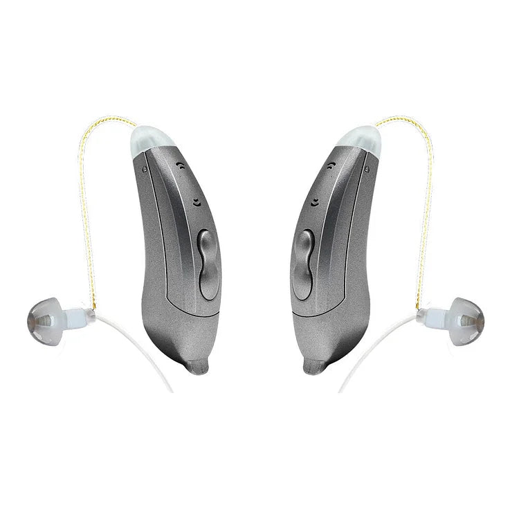 Behind Ear Hearing Aid : Invisible Bluetooth Hearing Aids With App Control