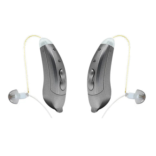 Behind Ear Hearing Aid : Invisible Bluetooth Hearing Aids With App Control