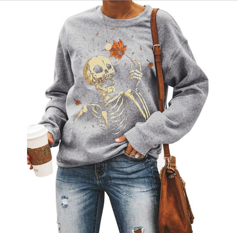 Scary Halloween Ladies Graphic T-Shirt