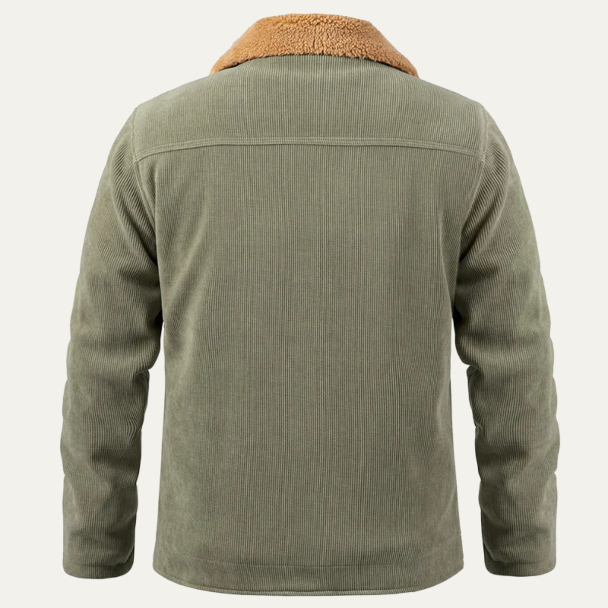 Warm Mens Fleece Lined Corduroy Jacket