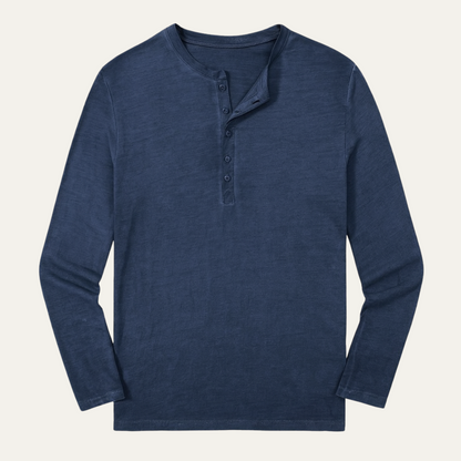 Classic Fit Mens Casual Henley Shirt - OutfitLondon