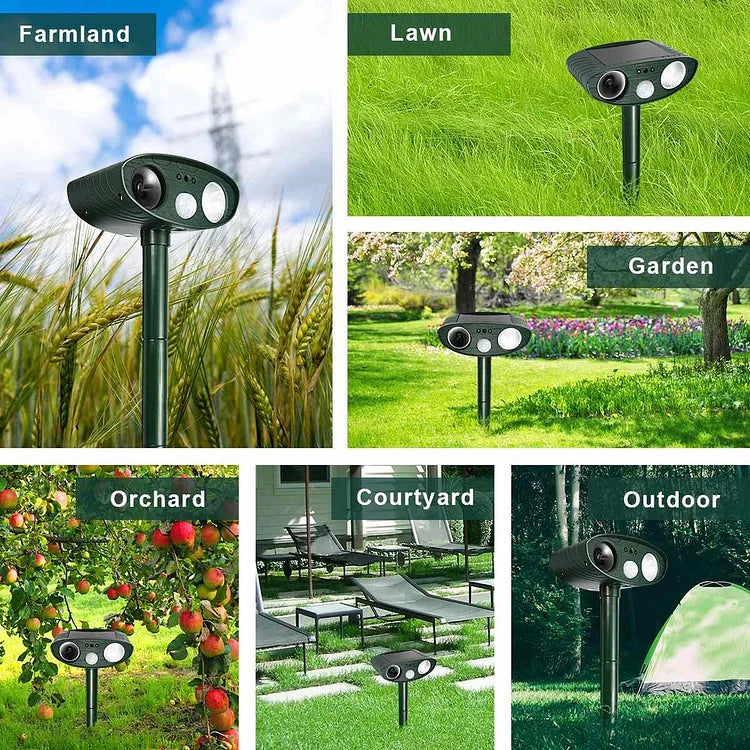 Ultrasonic Deer Repeller Solar Powered - Get Rid of Deer in 48 Hours
