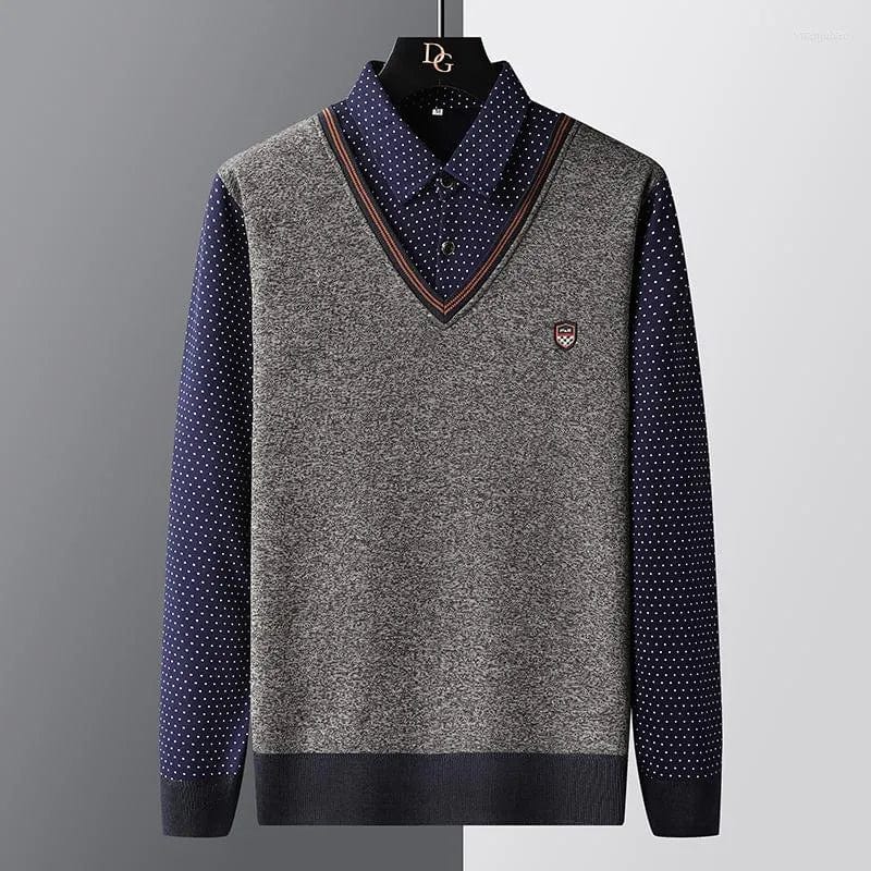 Comfortable Regular Fit Mens Polo Jumper