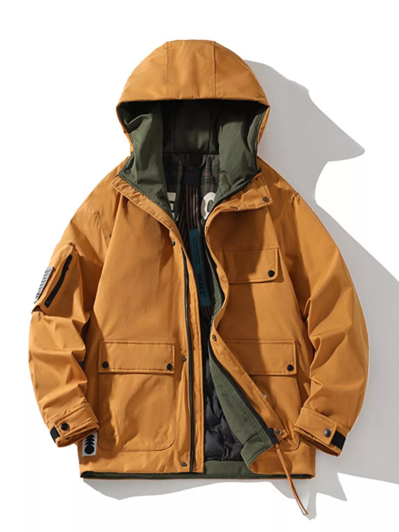 Big Mens Soft Fleece Hooded Jacket