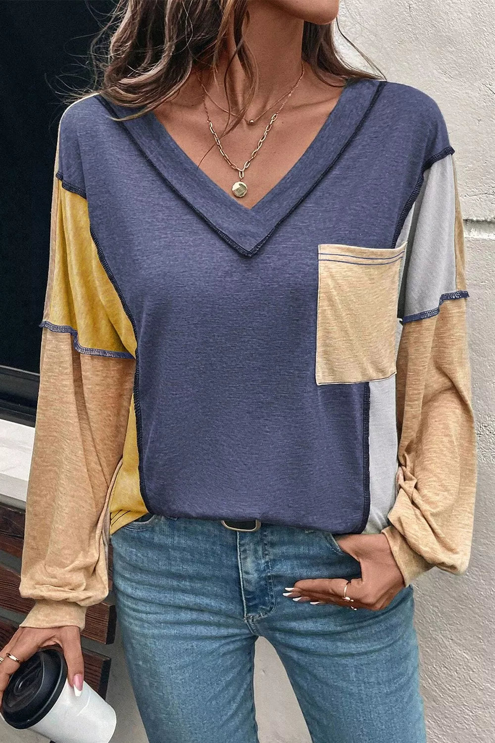Colorful Crew Neck Relaxed Fit T Shirt - OutfitLondon