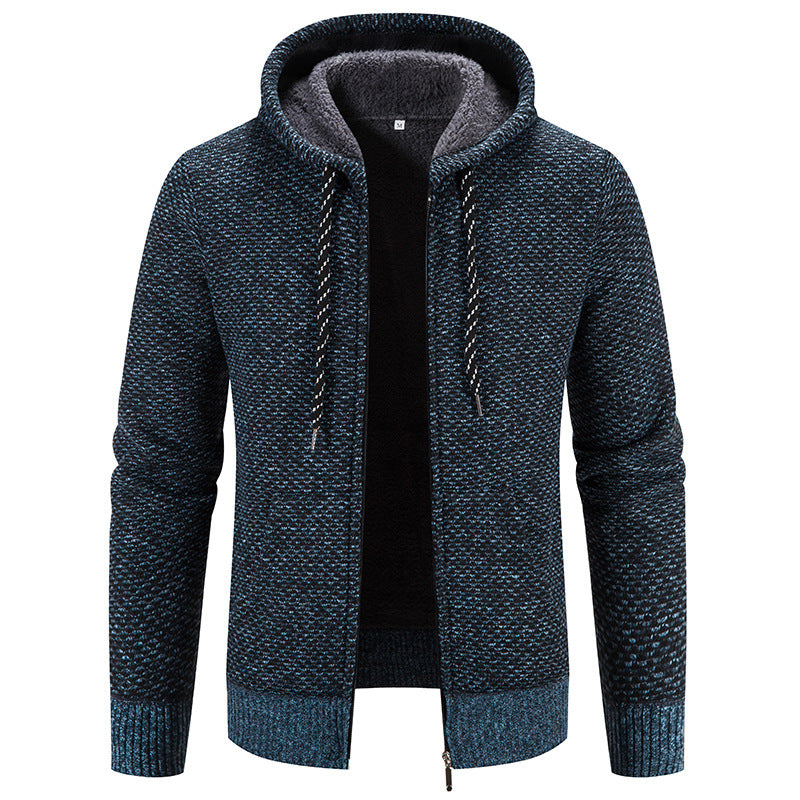 Men's Casual Long Hooded Winter Coat