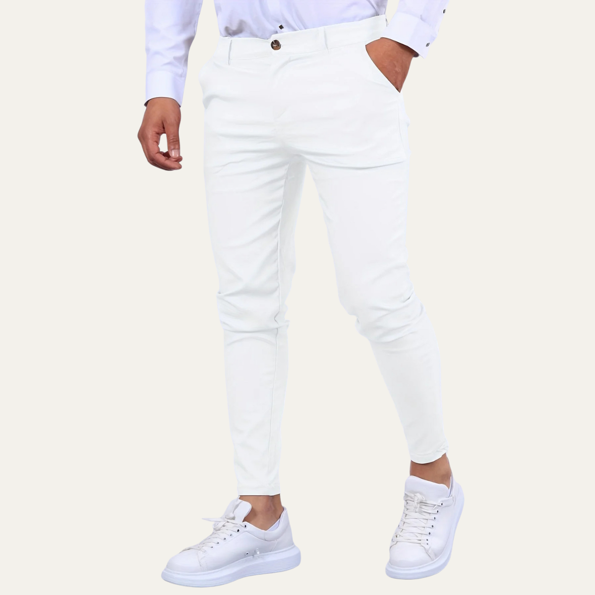Flexible Fit Grey Jogger Pants