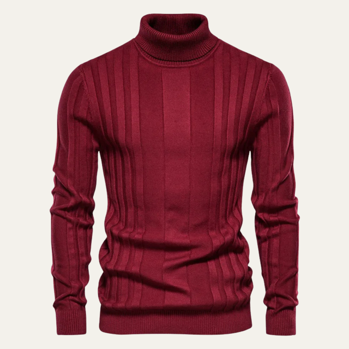 Classic Men's Fitted Crew Neck Sweater