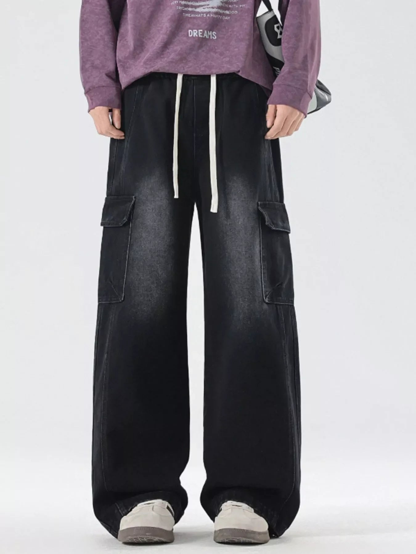 Comfortable Mens Cargo Pants with Stretch Waist