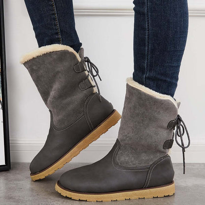 Non Slip Waterproof Snow Anke Boots Warm Fur Lined Booties