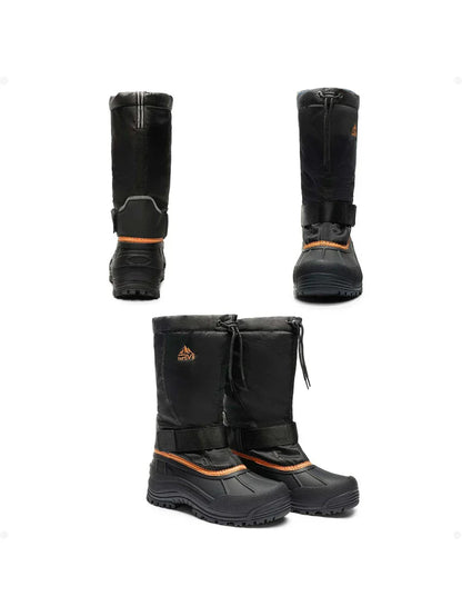 Men's High Insulated Snow Boots with Strap and Laces