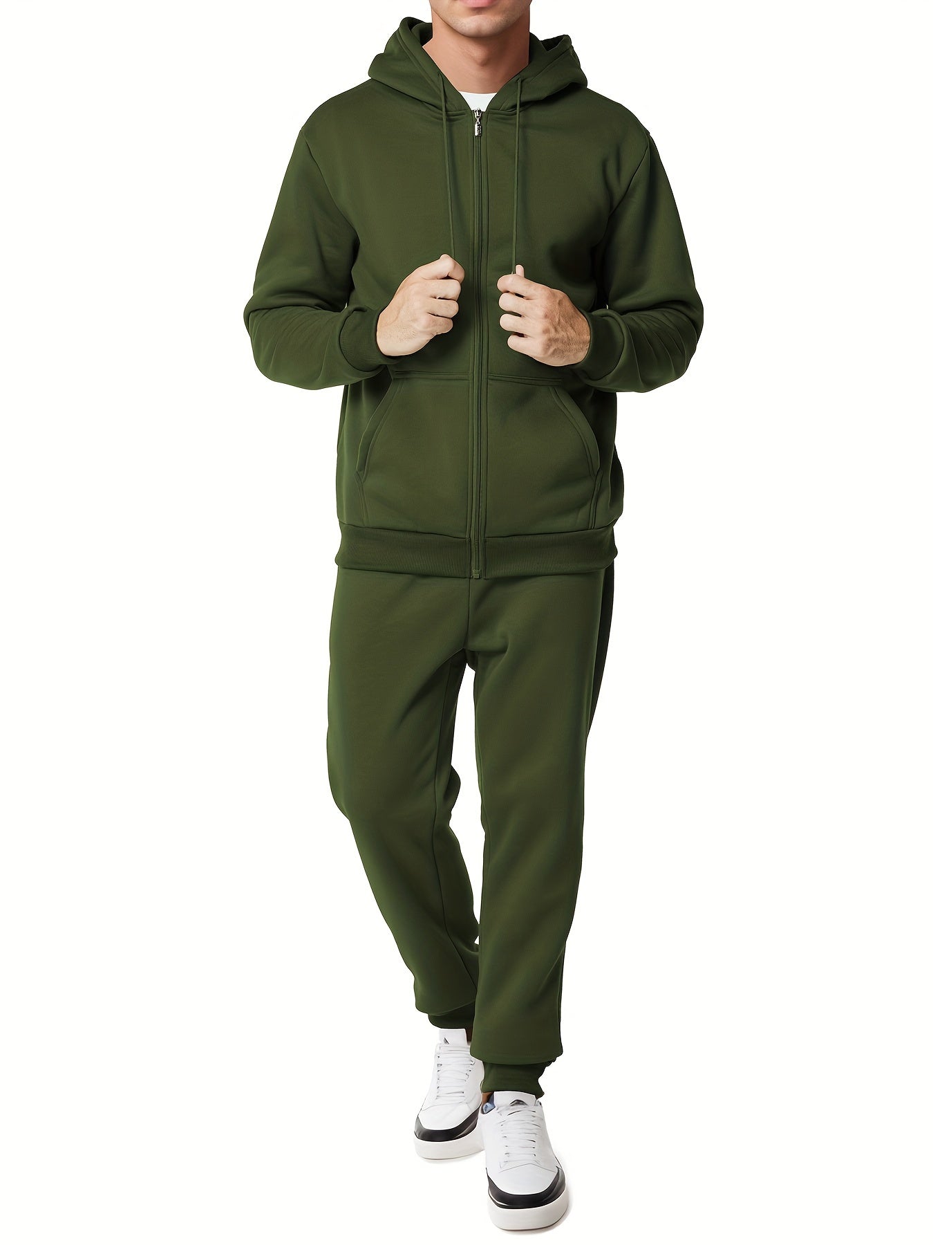 Soft Men's Cotton Hoodie and Sweatpant Set