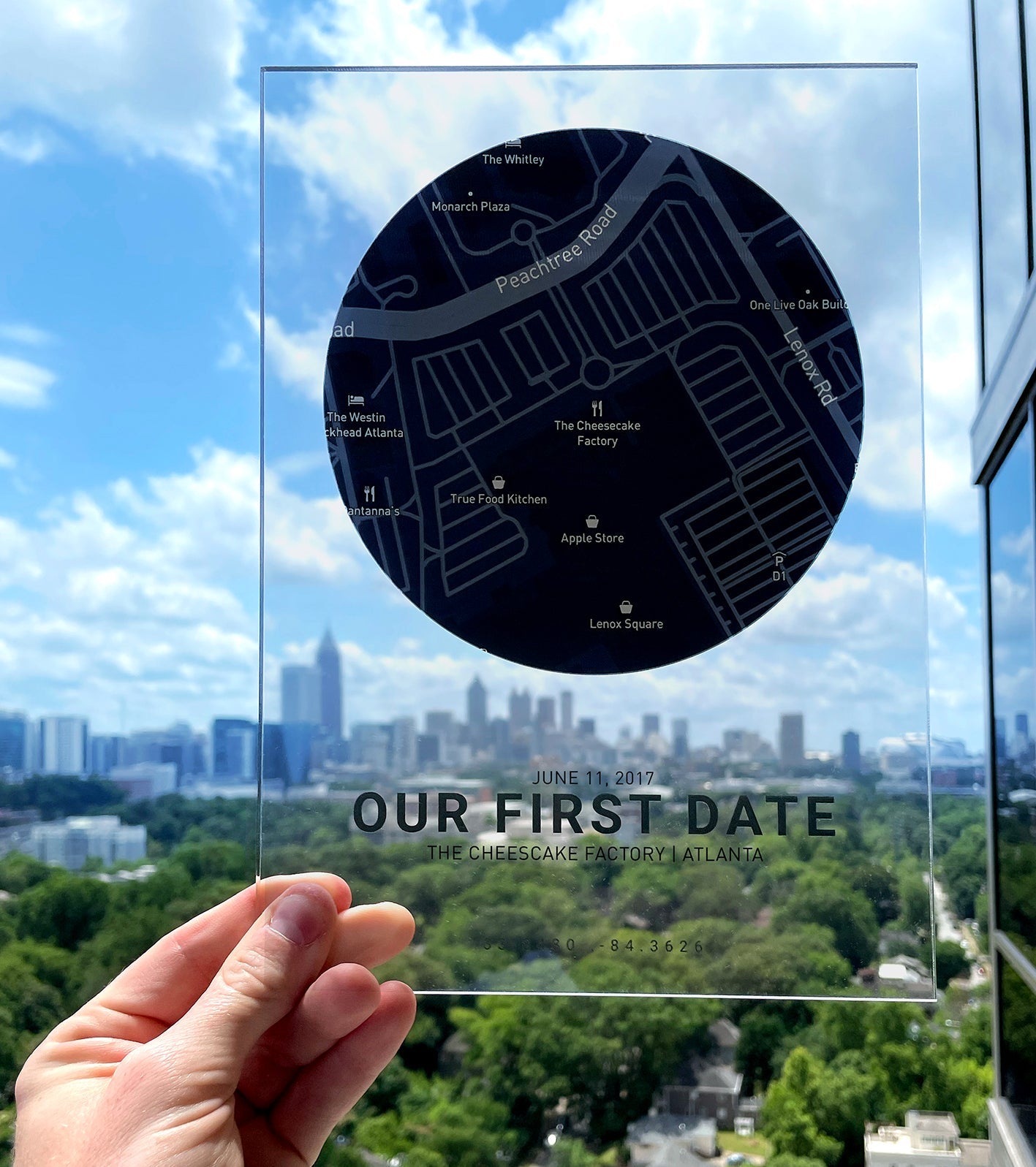 Personalized Map Plaque