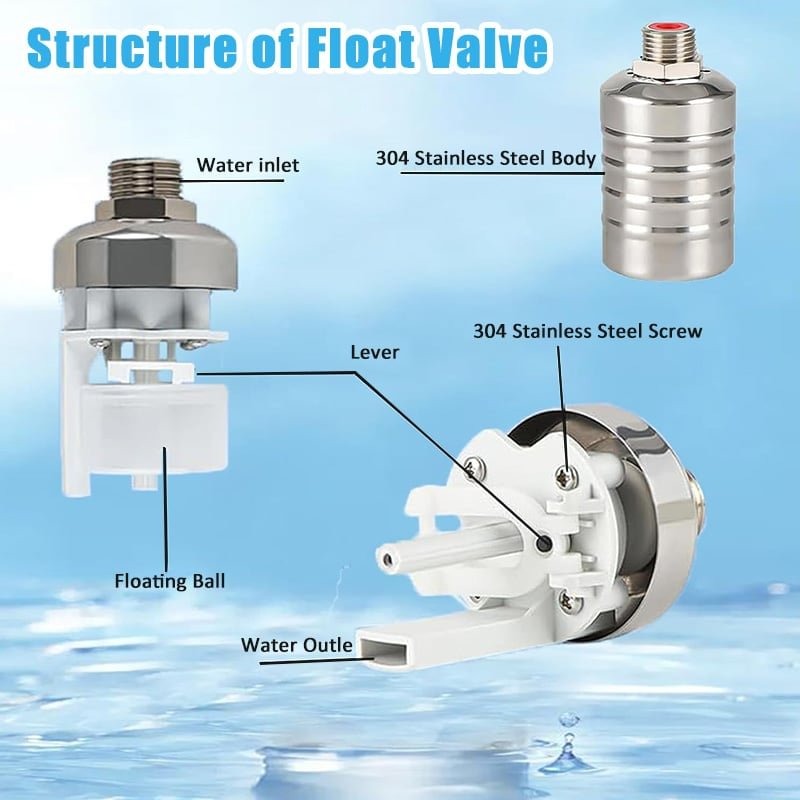 Stainless Steel Float Ball Valve for Automatic Tank Water Level Control