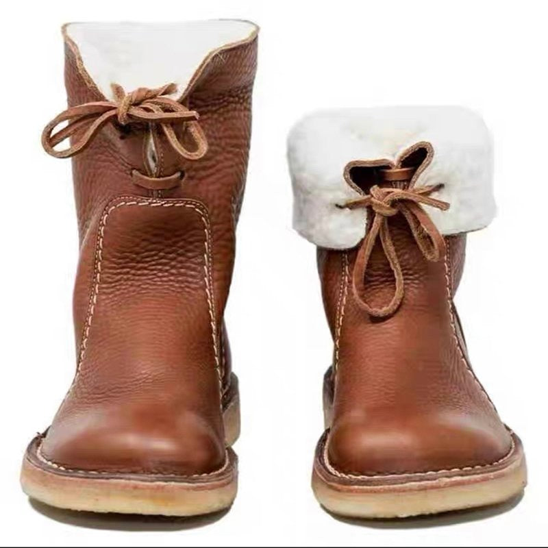 Leather Waterproof Winter Snow Boots