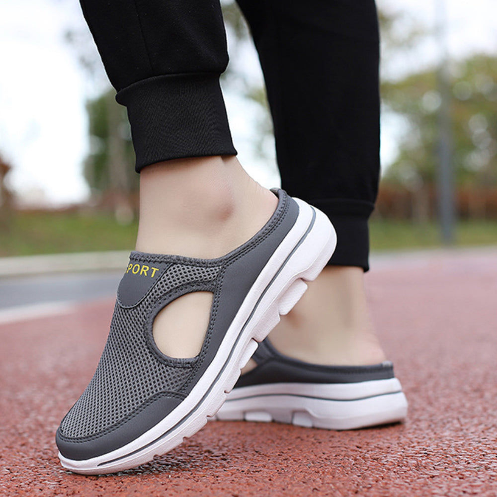 Summer Comfortable Trendy Hollow Mesh Half Slippers (Unisex)