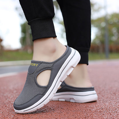 Summer Comfortable Trendy Hollow Mesh Half Slippers (Unisex)