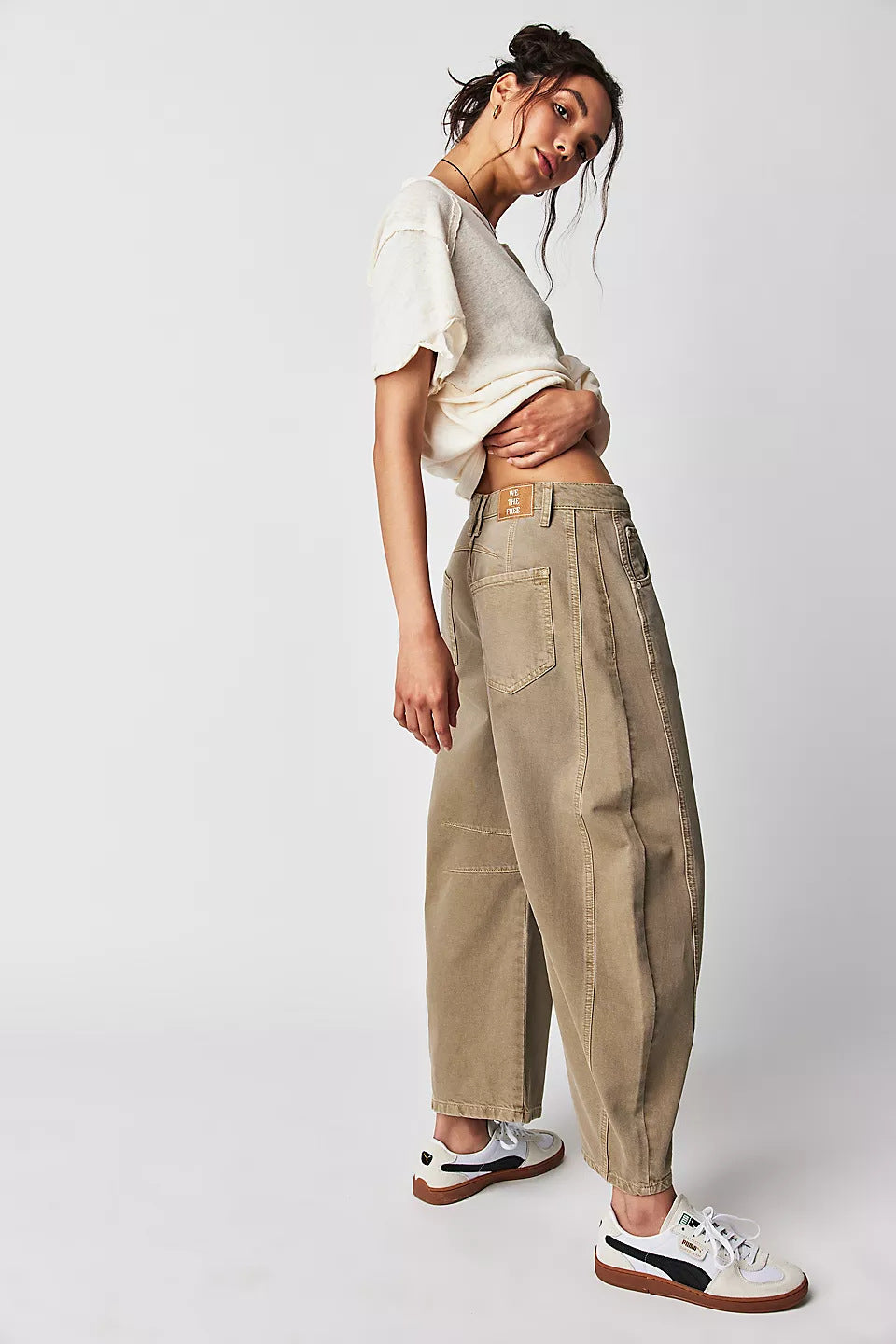 Women's Classic Mid-Rise Wide Leg Denim Jeans