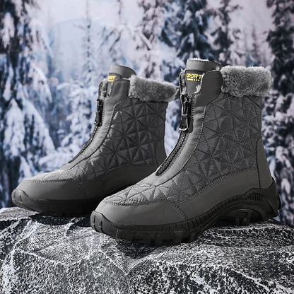 Insulated Men's Snow Boots - Waterproof and Durable