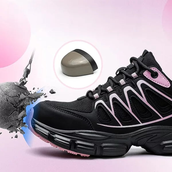 Women's Work Shoes with Steel Toe Cap Safety Sneakers
