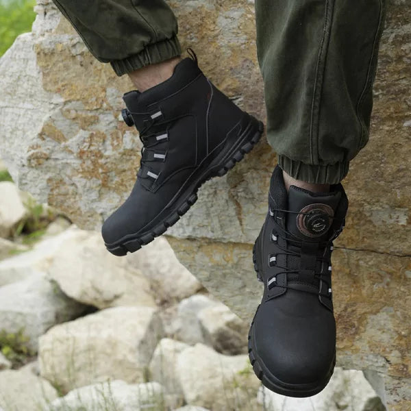 Waterproof, Indestructible Work Shoes for Men with Steel Toe Cap