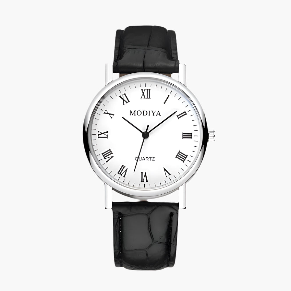 Classic Brown Leather Wrist Watch - OutfitLondon