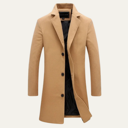 Classic Mens Stylish Wool Overcoat