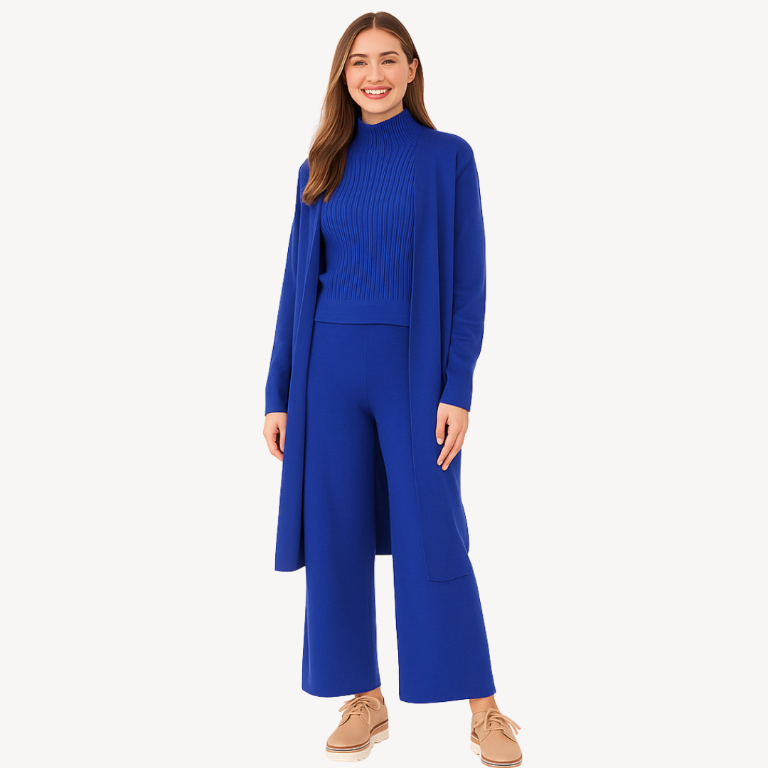 Soft Women's 3 Piece Knit Outfit Set - OutfitLondon