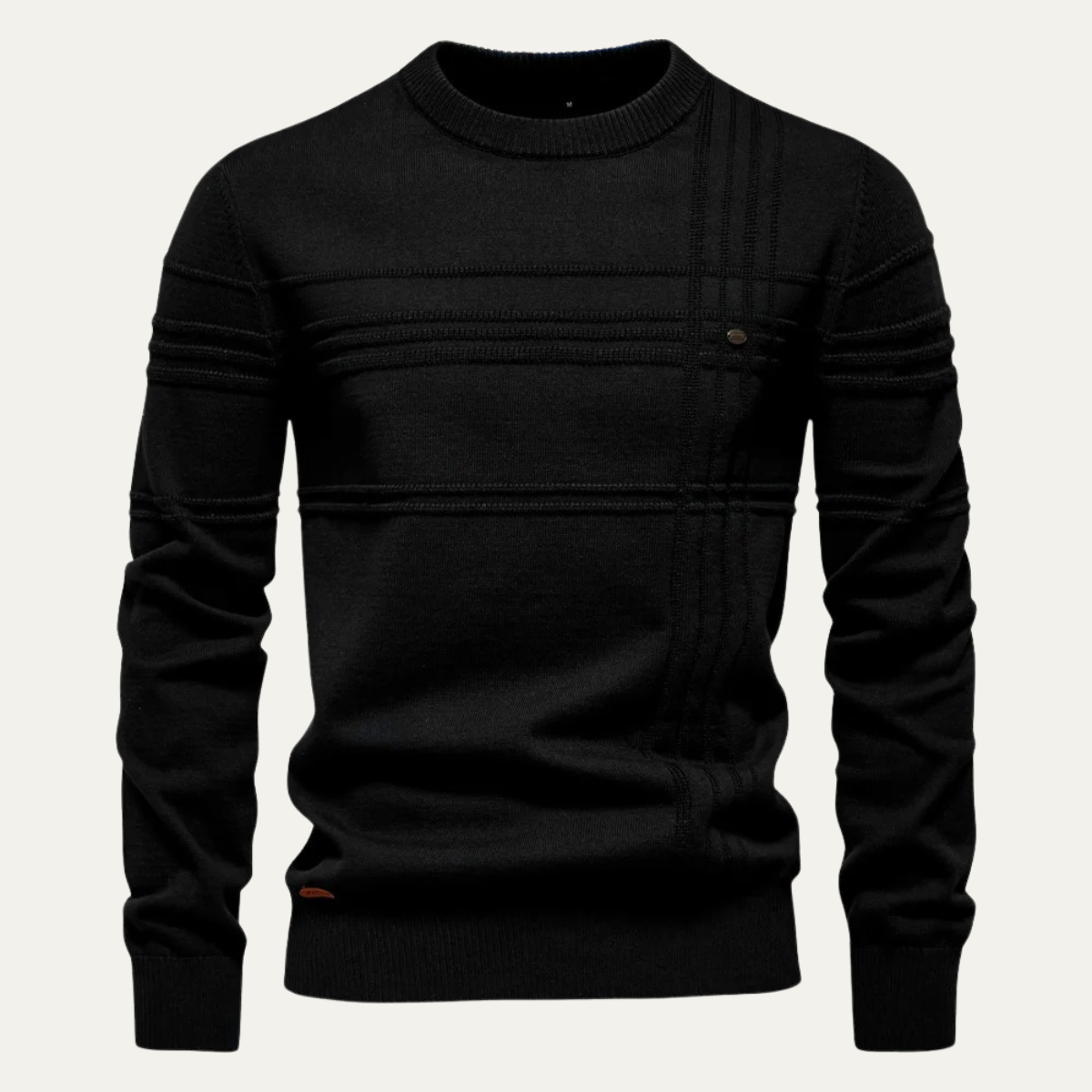 Classic Fit Men's Crew Neck Knitted Sweater