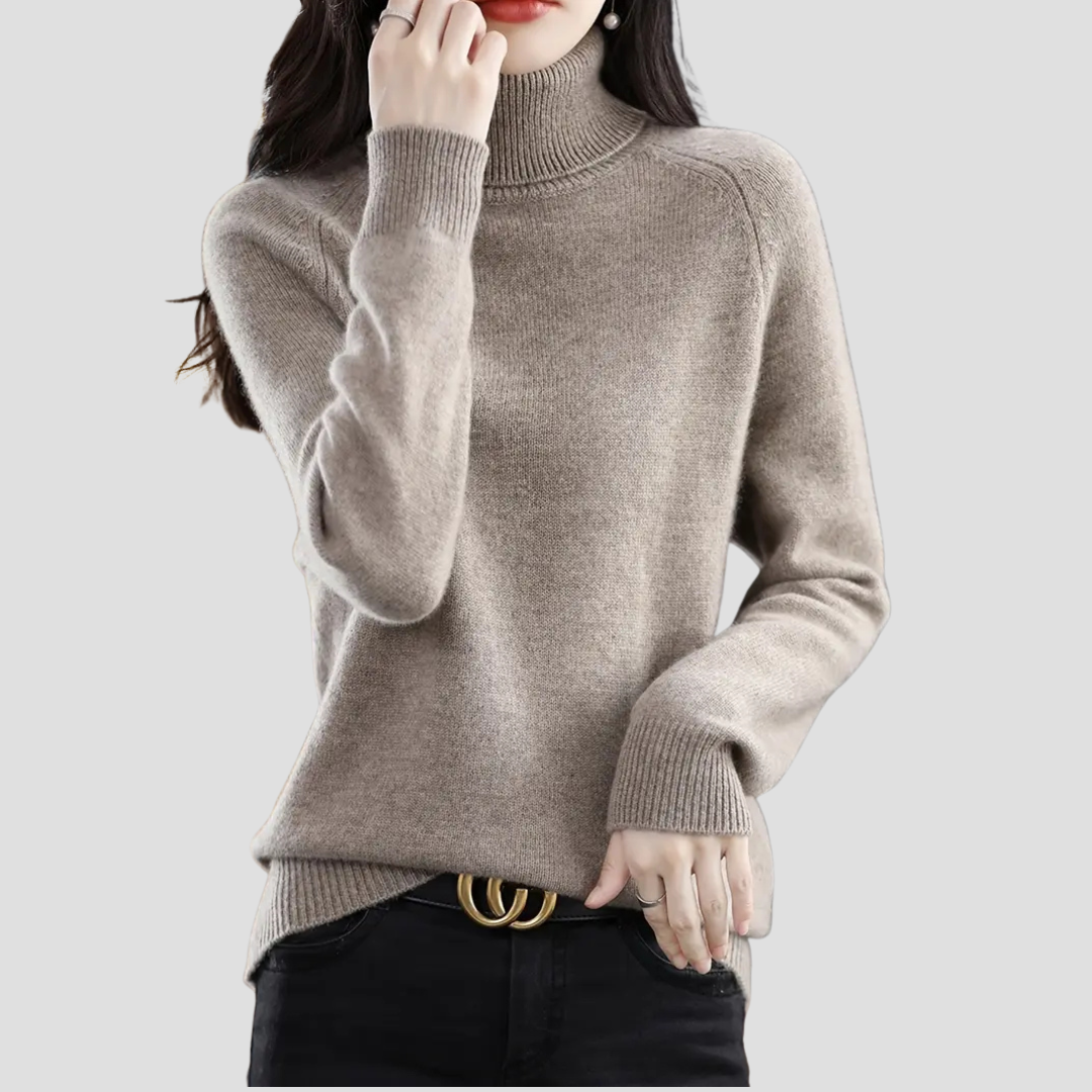 Ladies' Simple Round Neck Pullover