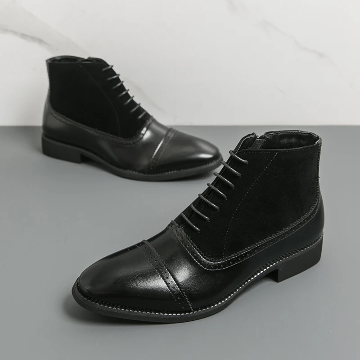 Traditional Leather Men's Oxford Boots