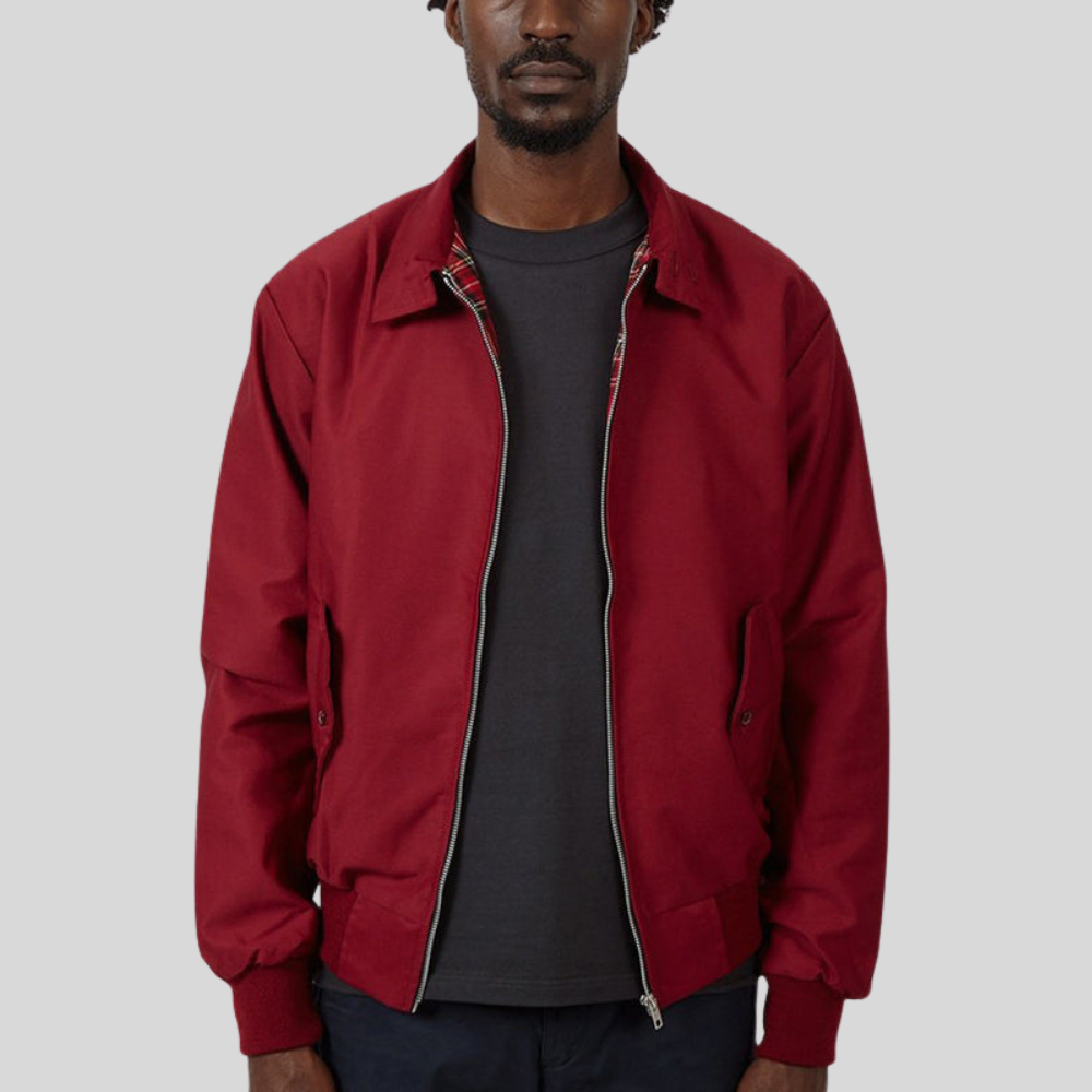 Men's Vintage Zip Up Bomber Jacket
