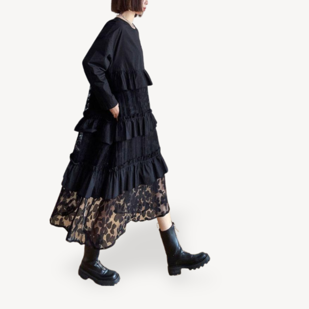 Feminine Layered Lace Summer Dress