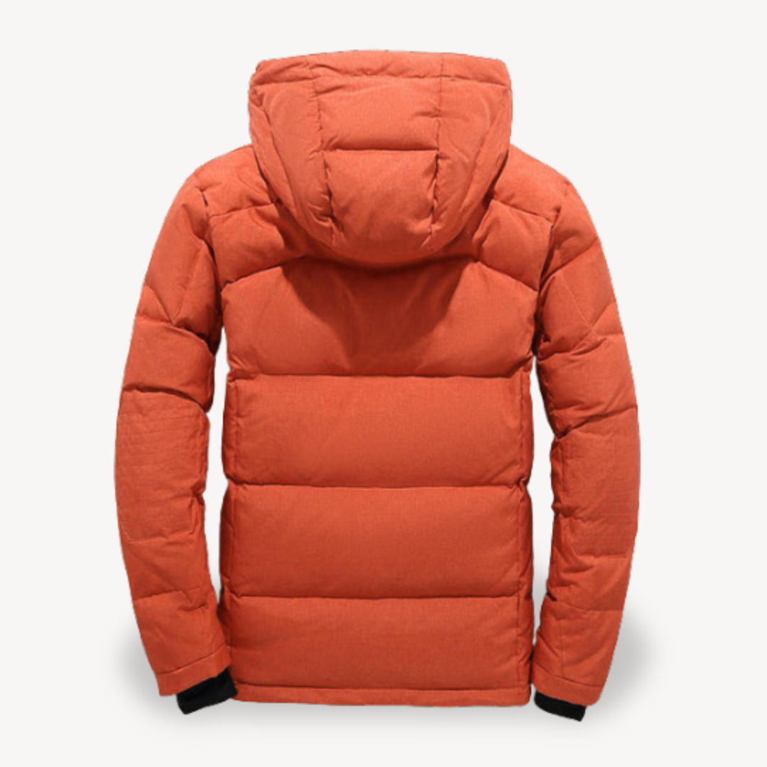 Warm Mens Padded Parka Coat with Hood