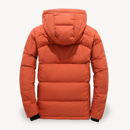 Warm Mens Padded Parka Coat with Hood