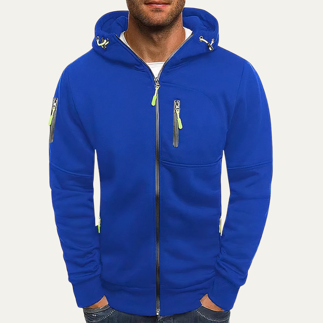 Men's Classic Zip Up Hoodie Sweatshirt