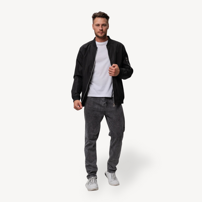 Slim Fit Water Resistant Bomber Jacket