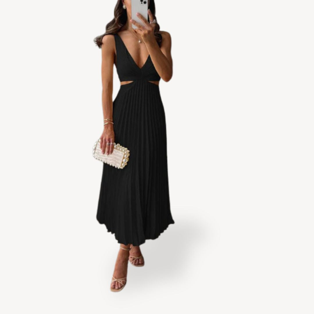 Floral High Waist Midi Skirt Dress