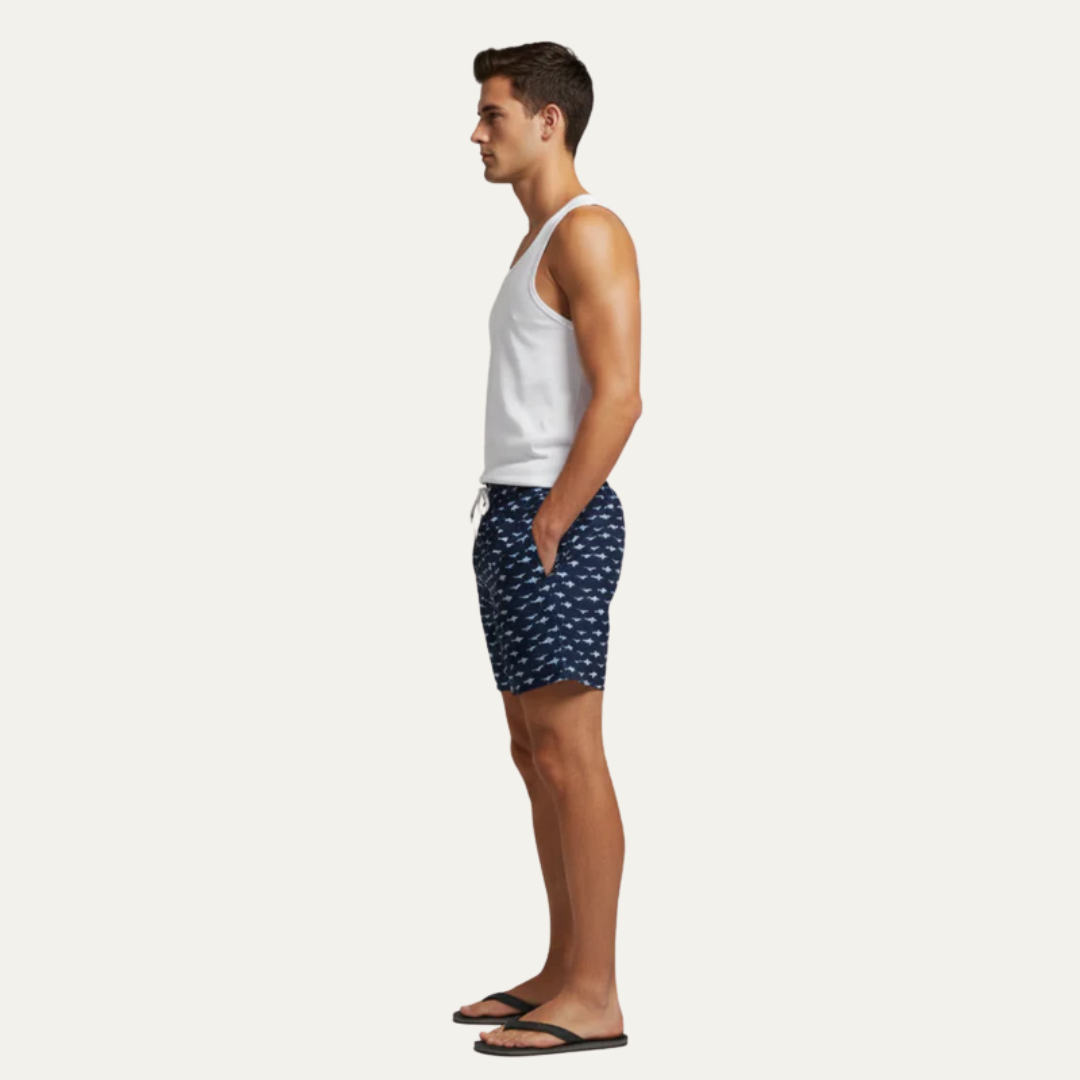 Casual Beach Drawstring Surf Shorts