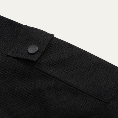 Relaxed Fit Men's Waffle Knit Casual Shirt
