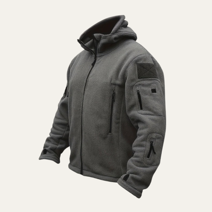 Men's Warm Waterproof Zip Up Fleece Jacket