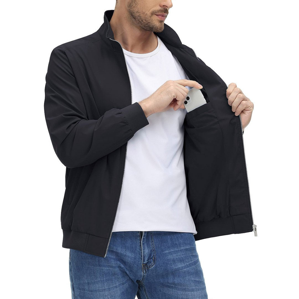Comfortable Men's Slim Fit Bomber Jacket