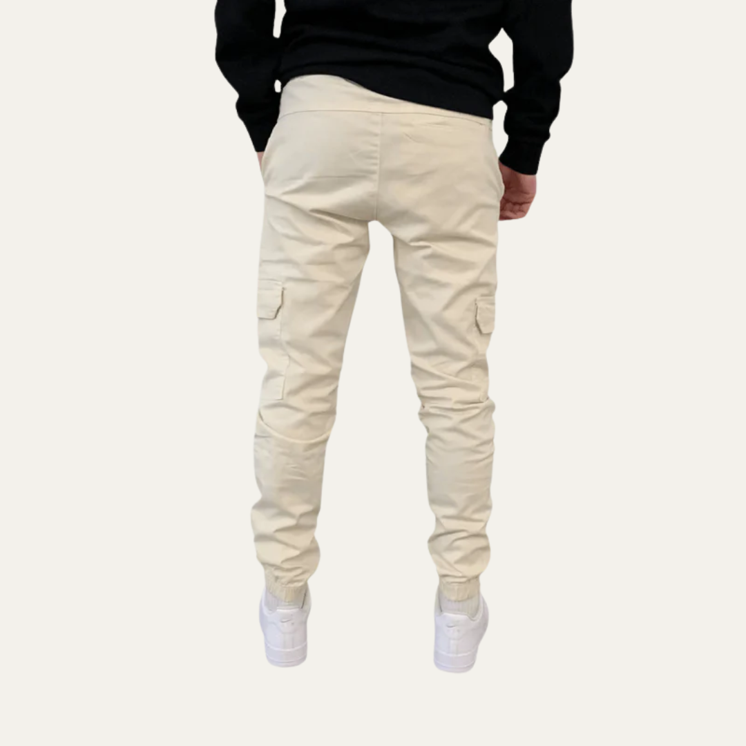 Men's Slim Fit Cargo Jogger Pants with Pocket Detail