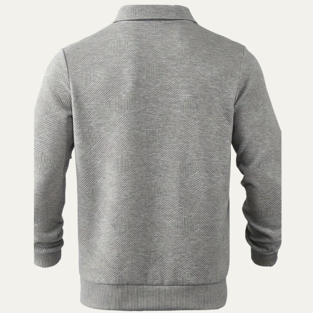 Men's Cable Knit Quarter Zip Sweater