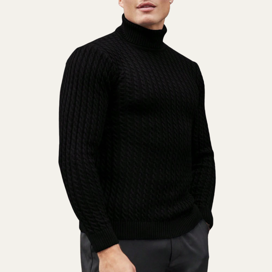 Classic Slim Fit Knit Turtleneck Sweater